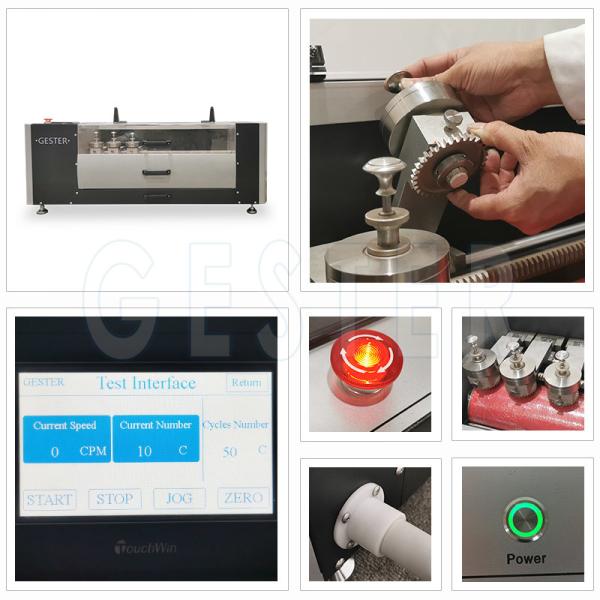 Touch Screen EN 12770 DIN Abrasion Tester For Shoe Testing