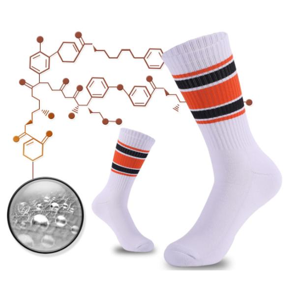 Breathable Basketball Socks , Eco Friendly Custom Sport Socks, Men's Running Socks