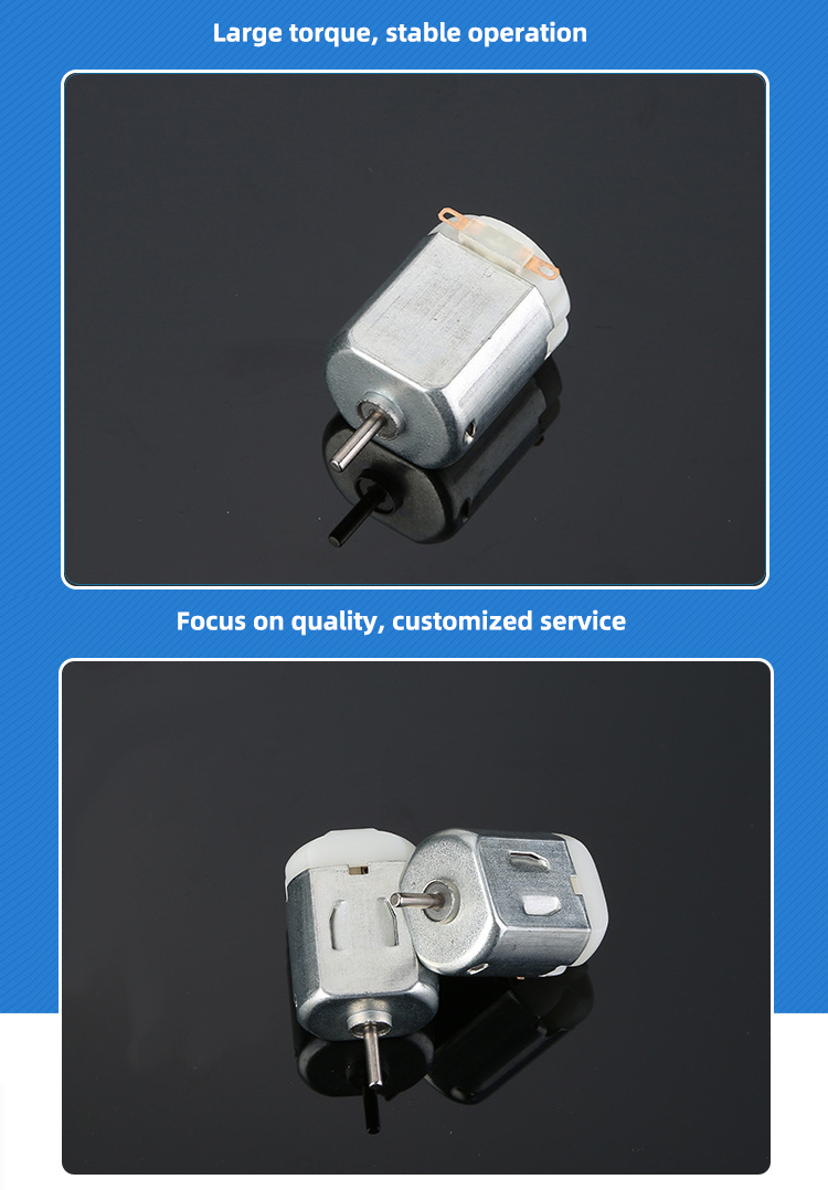 Faradyi Customized 3V High Torque High Speed 130 DC Motor Intelligent Rc Hobby for Diy Mini Fan