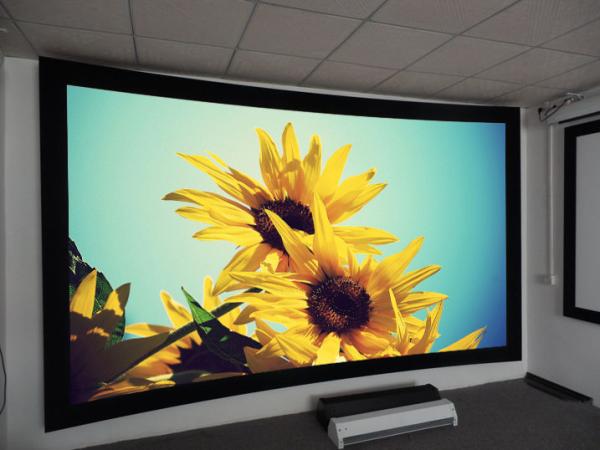 Quality 180 / 360 Degree Curved Projection Screen ,round projection screen high gain projection screen for sale