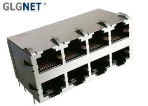 Through Hole Ethernet Connector RJ45 Without Magnetics 2x4 Multiple Port