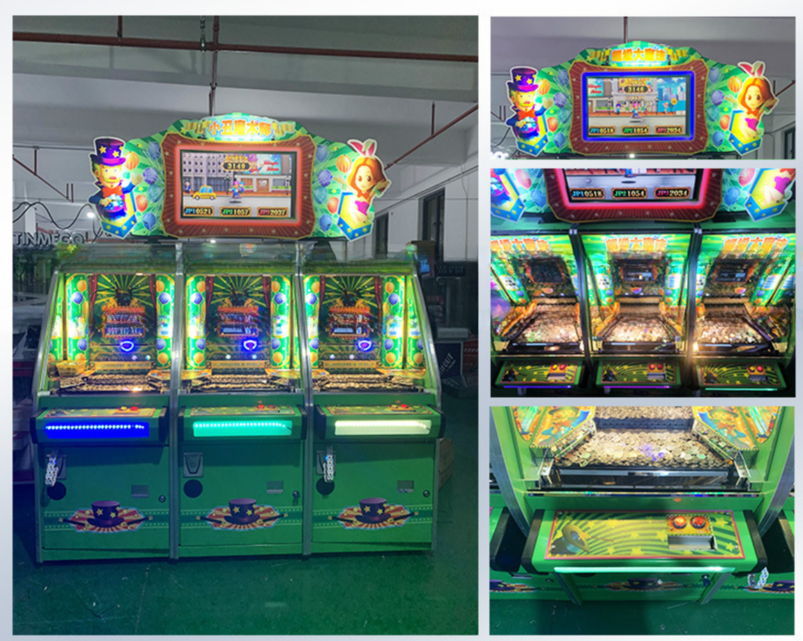 Amusement Park 3 Player Arcade Machine Super Cicus Magician Game Arcade Machine 120W
