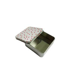 China Sweets Packaging Tin Box Square Shape With Safety Reusable Material wholesale