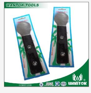China Upgrade Your Scraping Game with 45 Carbon Steel Cocoanut Scraper wholesale
