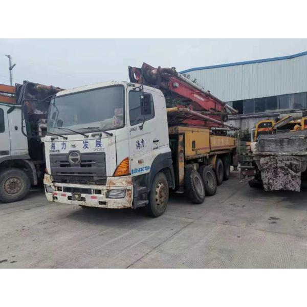 Provide Second Hand Putzmeister 38 Meter Concrete Pump Truck Mounted Semi-Dry Shotcrete