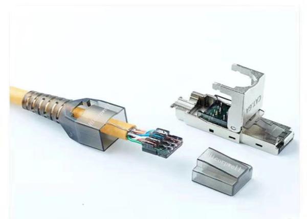 Quality 30M Computer Internet LAN Cable CAT7 FTP RJ45 Toolless Connector Modular Plug for sale