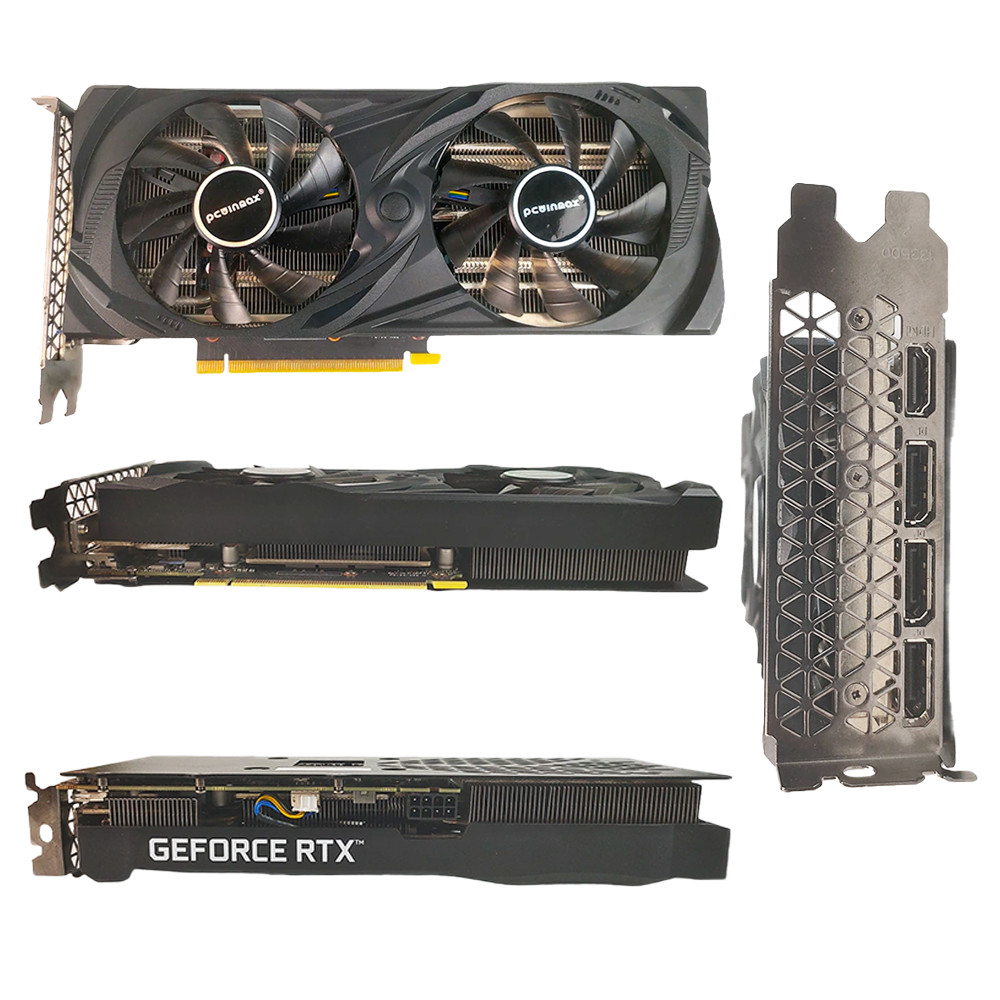 PCWINMAX GeForce RTX 3060 Ti 8GB GDDR6 256-bit 14 Gbps PCIE 4.0 Gaming Dula Fan Graphics Card