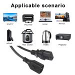 OEM 1.5M Computer AC Electric Power Cord IEC C14 Plug To IEC C13 Female