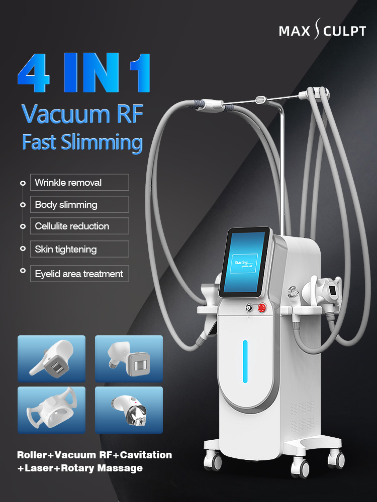 GOMECY Vela Body Slimming Vacuum RF Cavitation Roller Laser 5 IN 1 Beauty Equipment