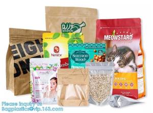 Zipper seal, zip seal, slider seal Square Block Bottom Bags With Side Gusset, Bopp Block Flat Bottom Bag