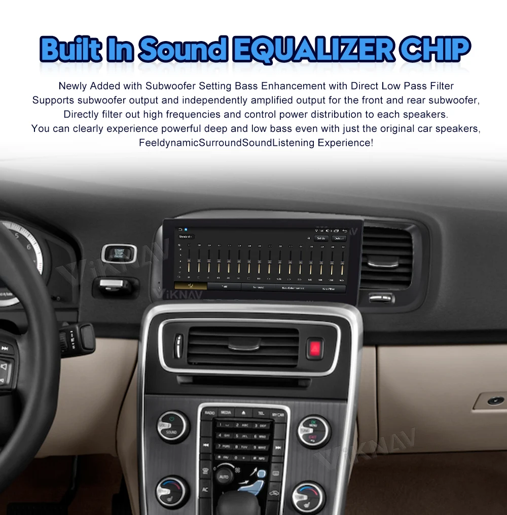 2011-2014 Volvo S60 Touch Screen Car Stereo Radio Tesla Style Android Multimedia Player