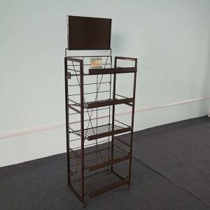 China Retail Shelf Display Rack , Supermarket Display Shelf BSCI Certification wholesale