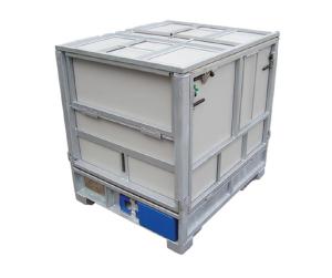 Square Ibc Tote Container / Collapsible Ibc Container 165KG Gross Weight