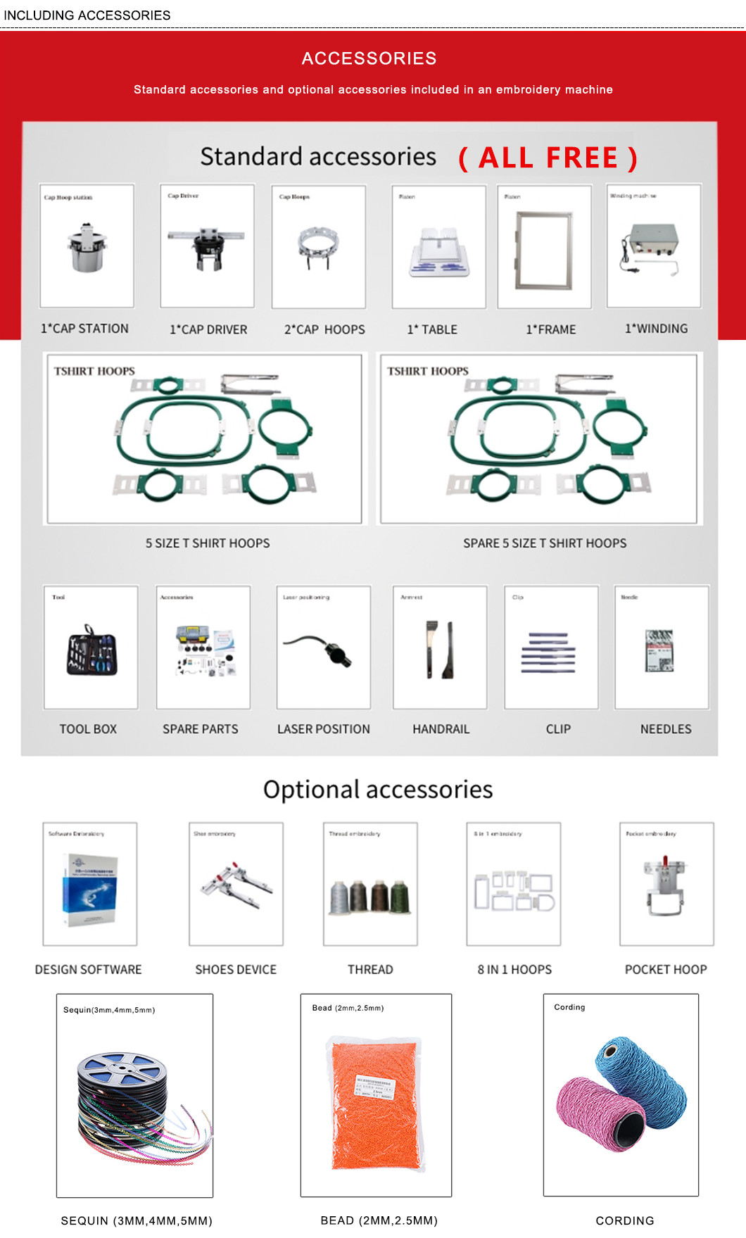 Shoe Single Head Multi Needle Embroidery Machine BAI CE