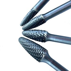 China Customized Logo Carbide Burr Tool Bits Diamond Cut Carbide Burrs Fine Cut / Double Cut for Industrial on sale