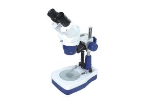 Two Step Stereo Optical Microscope Binocular Head Pillar Stand Turret Objective