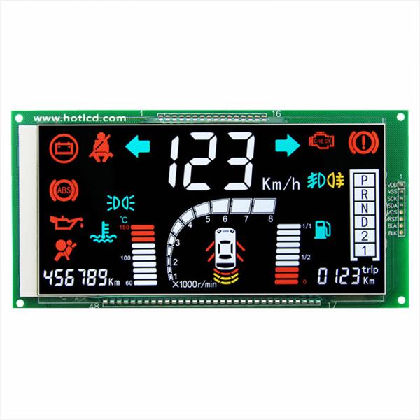 Quality Practical Segment LCD Display VA Module For Automotive Instrument for sale