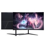 Gaming Monitor 27 Inch Curved IPS Widescreen Monitor With VGA DVI Input