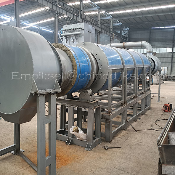 Indirect Heating Rotary Drum Dryer Machine Various Materials
