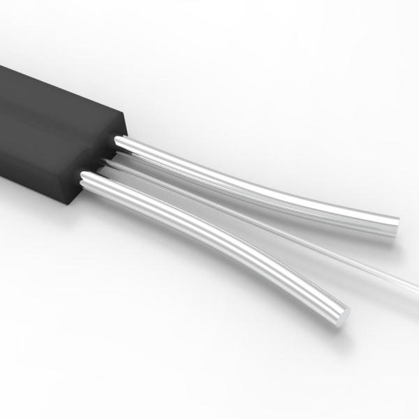1 Core Fiber Optic Drop Wire FTTH Indoor Butterfly Cable