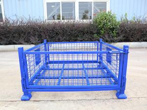 China 50mm X 50mm Customized Heavy Duty Collapsible Pallet Cage For Industrial Use wholesale