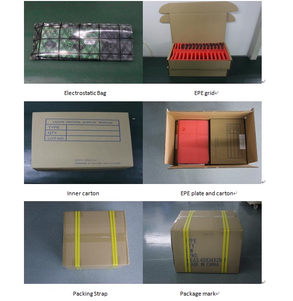 12864 High Resolution monochrome lcd module 2.9 inch 8 bit Parallel