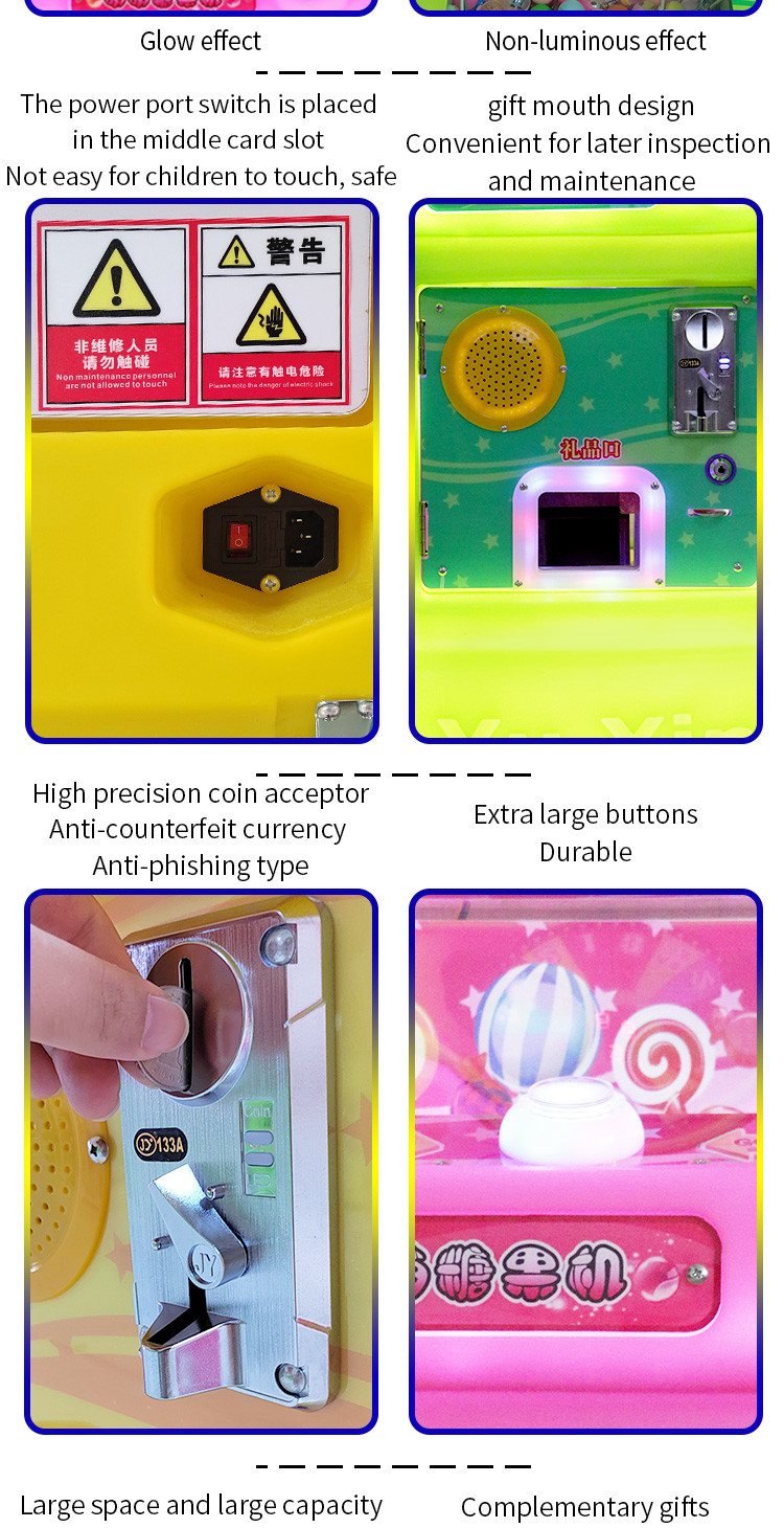 Pink Color Children'S Cute Candy Machine For Home / Store / Restaurant