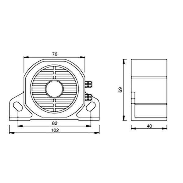 107dB 112dB Forklift Safety Warning Buzzer Horn 110V Truck Reversing Speaker Backup Alarm