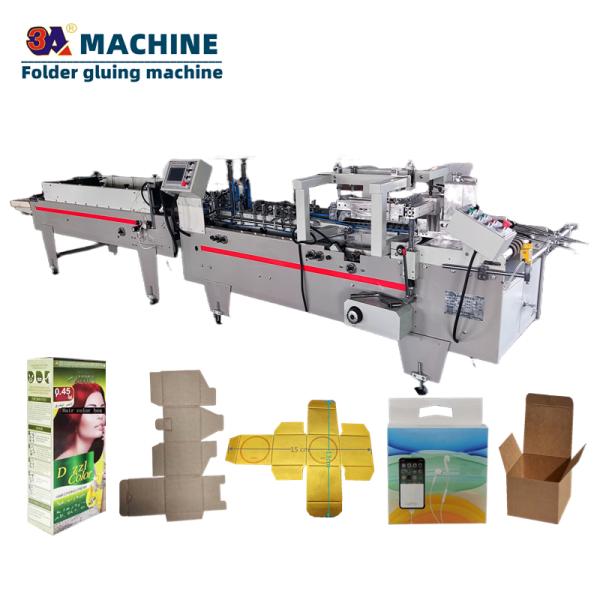 Automatic Folding Carton Folder Gluer for Paper and Cardboard Packaging Materials