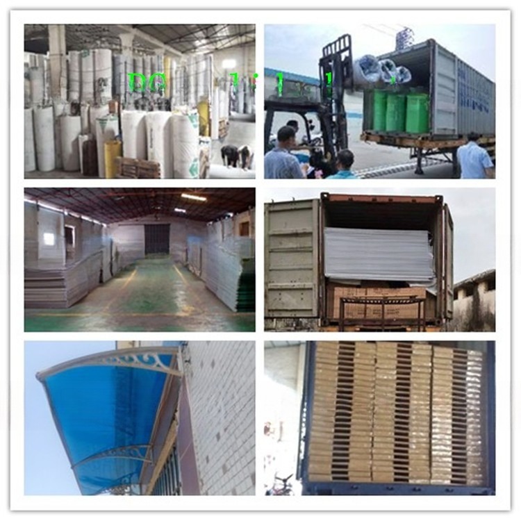 Fire Retardation PC Honeycomb Hollow Sheet With Colored Polycarbonate Panel