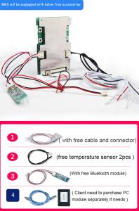 China 11S - 15S 36V - 60V Smart BMS 20A - 60A Constant Current With Bluetooth UART Communication wholesale