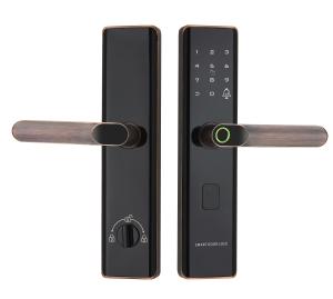 China RoHS Tuya Smart Fingerprint Door Lock With Password Memory Card wholesale