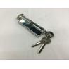Buy cheap 90mm Single Zinc Cylinder with 3 iron normal keys Surface finish CP with Knob from wholesalers