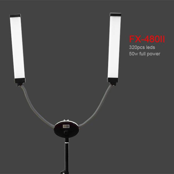 Bi Color Flexible Double Arms LED Fill Light Eyelash Extension Glam Light tripod stand kit 3200K 5500K