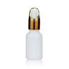 Buy cheap 15ml Oil Dropper Glass Bottle Empty White Porcelain Cosmetic Containers from wholesalers