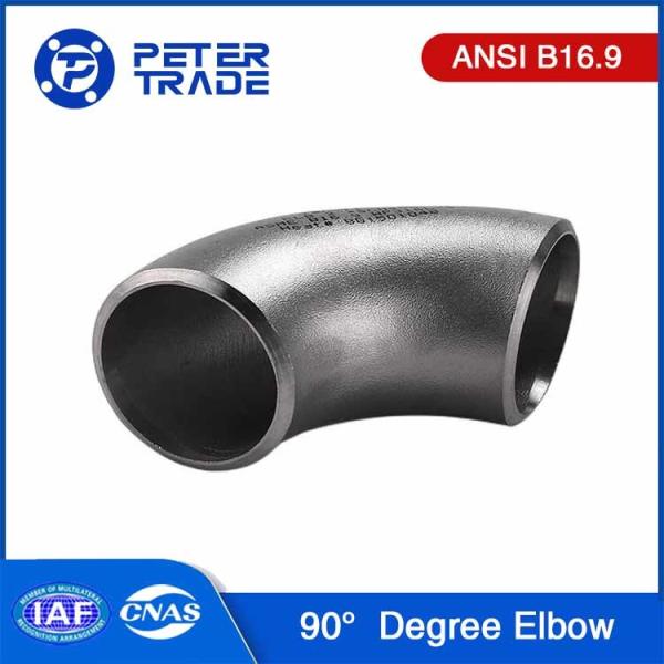 Quality ASME B16.9 Carbon Steel ASTM A234 WPB Pipe Fitting 90 Degree Elbow 1/2'' To 48''INCH for sale
