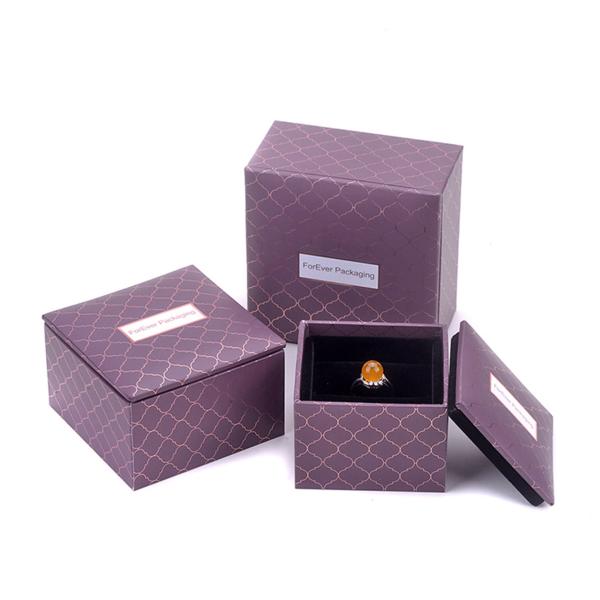 Hot Stamped Fancy Jewelry Box Personalized Ring Box / Bracelet Box