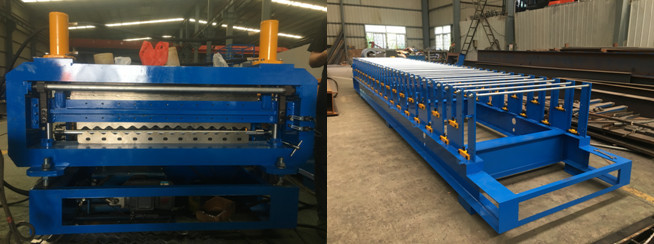PLC Control Roof Panel Roll Forming Machine With Double Layer Design