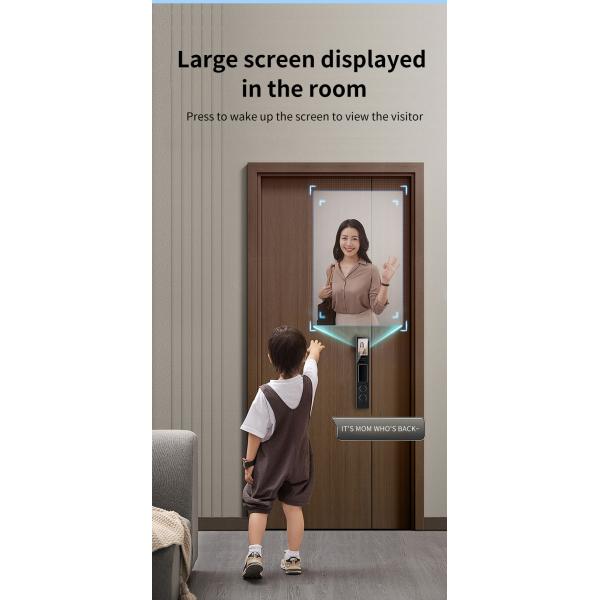 3D Face Recognition Tuya Intercom APP Control Camera Smart Intelligent Digital Gate Lock