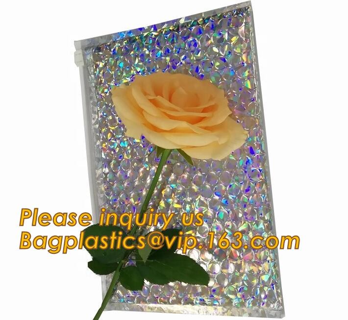 Cosmetic Slider Zip lockk Bubble Bags Bubble Slide Pouch,Zip lockk esd bubble bag bubble packaging wrap cosmetic pouch slide