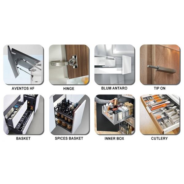 Furniture Solid Wood Kitchen Small Cabinet Set For Mini Kitchen