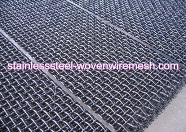 Quality Carbon Steel High Tensile Crimped Wire Mesh With Square Aperture And Round Wire In Sheet for sale