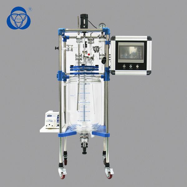 Quality 50l Chemical Glass Reactor Customized PLC Automatic Control System for sale