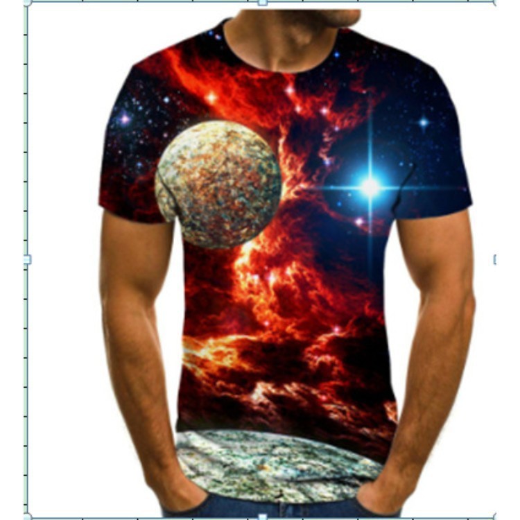 Tie Dye Round Neck Colored Sublimation Shirts Custom Made Sublimated Shirts