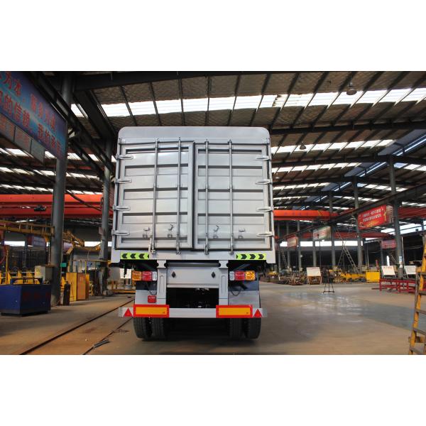 High Loading Capacity Dry Bulk Cargo Fence Semi Trailers with 4 Axles and Lift Axle