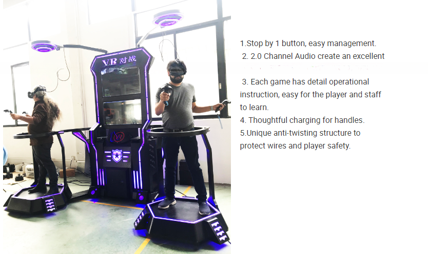 VR Double Magic Box Interactive 2 Players VR Gaming Simulator For Arcade Game Machine Park
