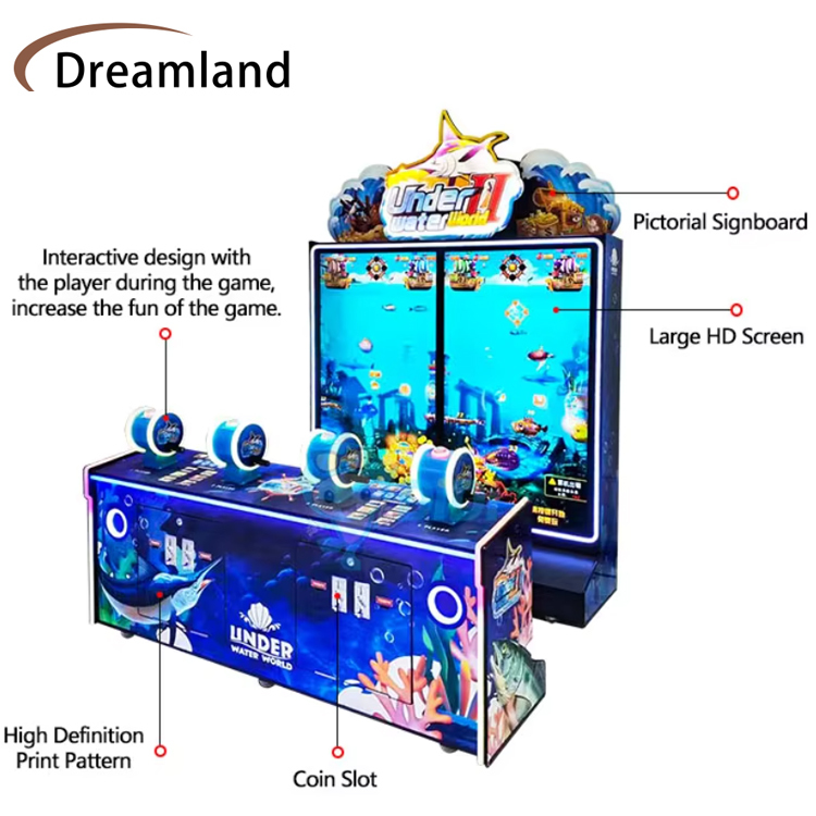 Support ODM OEM Coin Operated Deep Sea Fishing Arcade Machine Suitable For Amusement Game Center And Customized