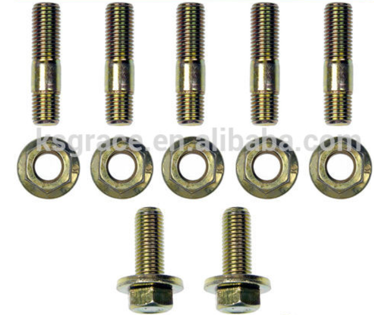 DIN ANSI GB Manifold Bolt Stud And Nut Double End Stud Bolts And Nuts