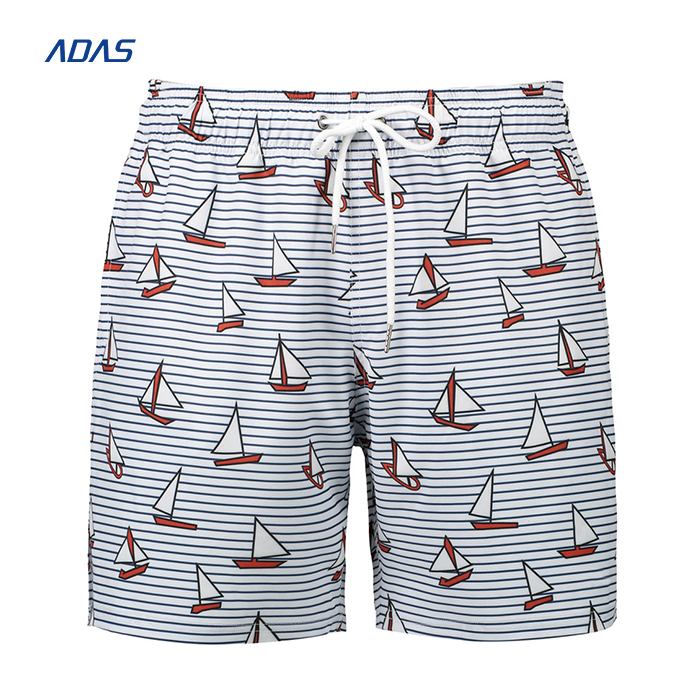 Sublimation Mens Polyester Workout Shorts Summer Sportswear Customized 100% Polyester