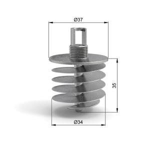 Suspension With Connect Adjustable Wire Hanger And Connect Absorber Anchor